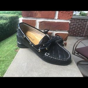 Black Quilted Sperry Topsiders size US 8M